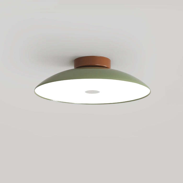 Modern Metal Semi-Flush Mount LED Ceiling Light -Homdiy