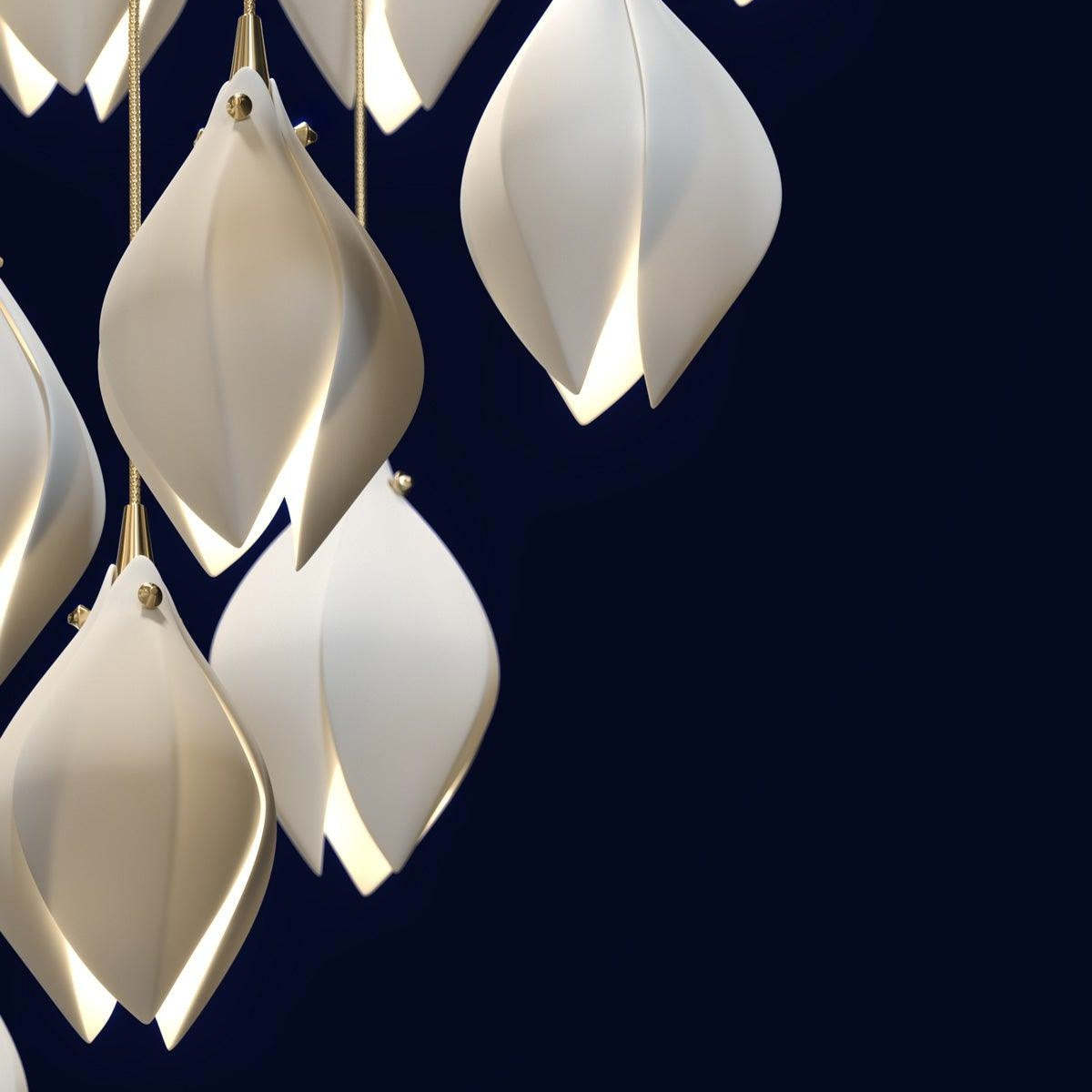 Multi-heads Stylised Bloom Buds Pendant Light -Homdiy