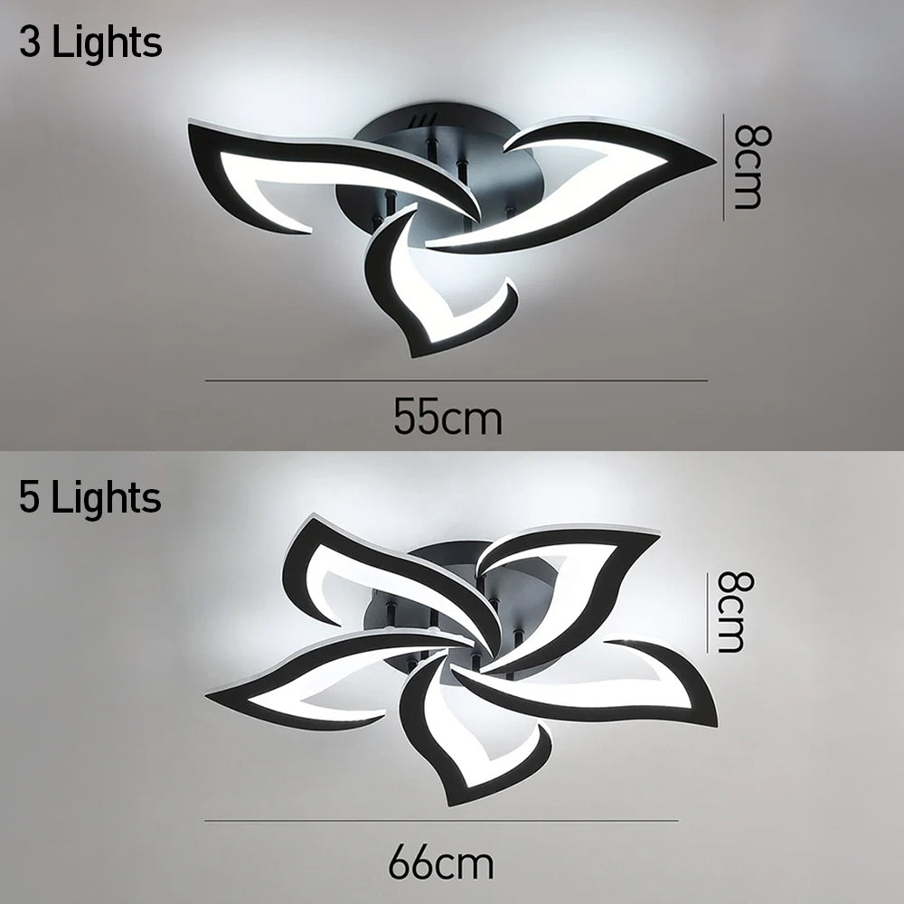 Modern Creative Iron Acrylic LED Flush Ceiling Light