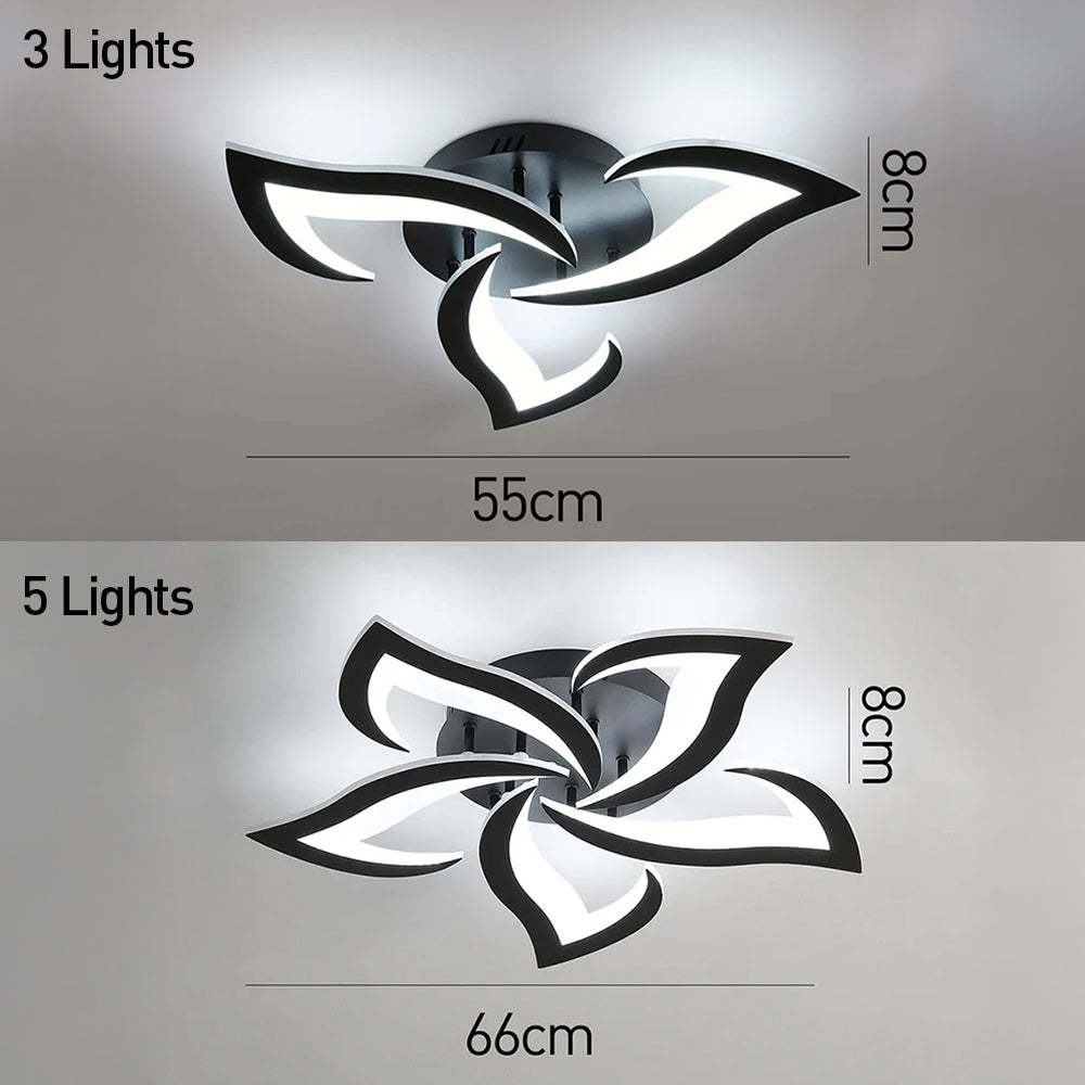 Modern Creative Iron Acrylic LED Flush Ceiling Light