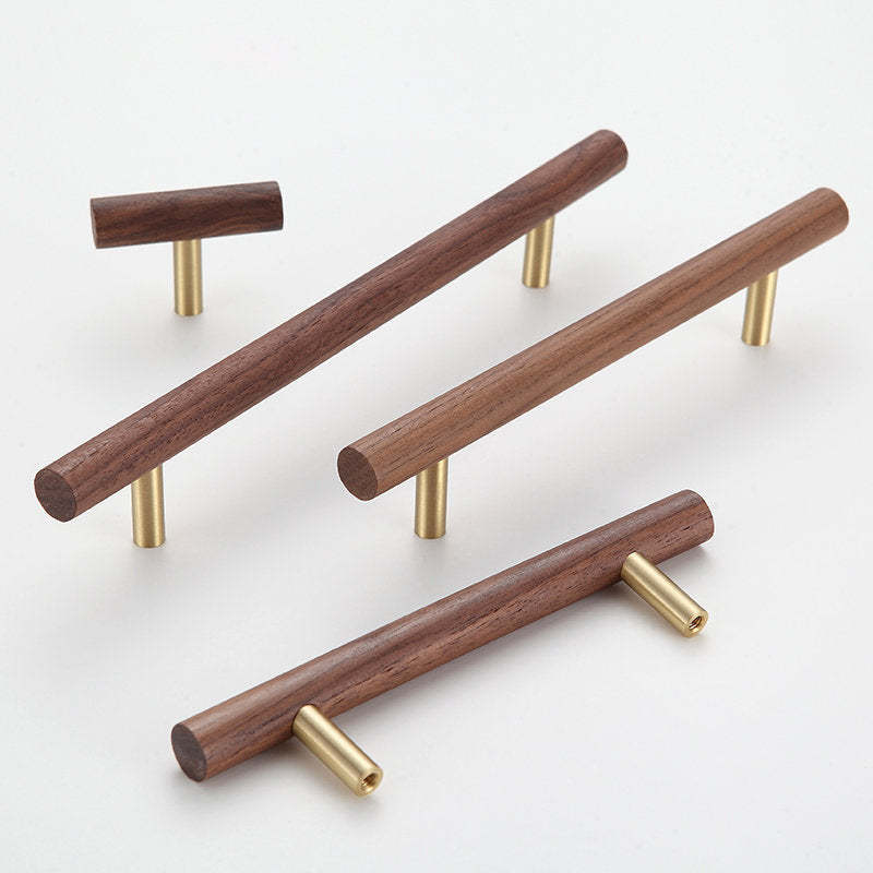 Universal Wooden Door Handles for Drawers Cupboards Kitchen Cabinets -Homdiy