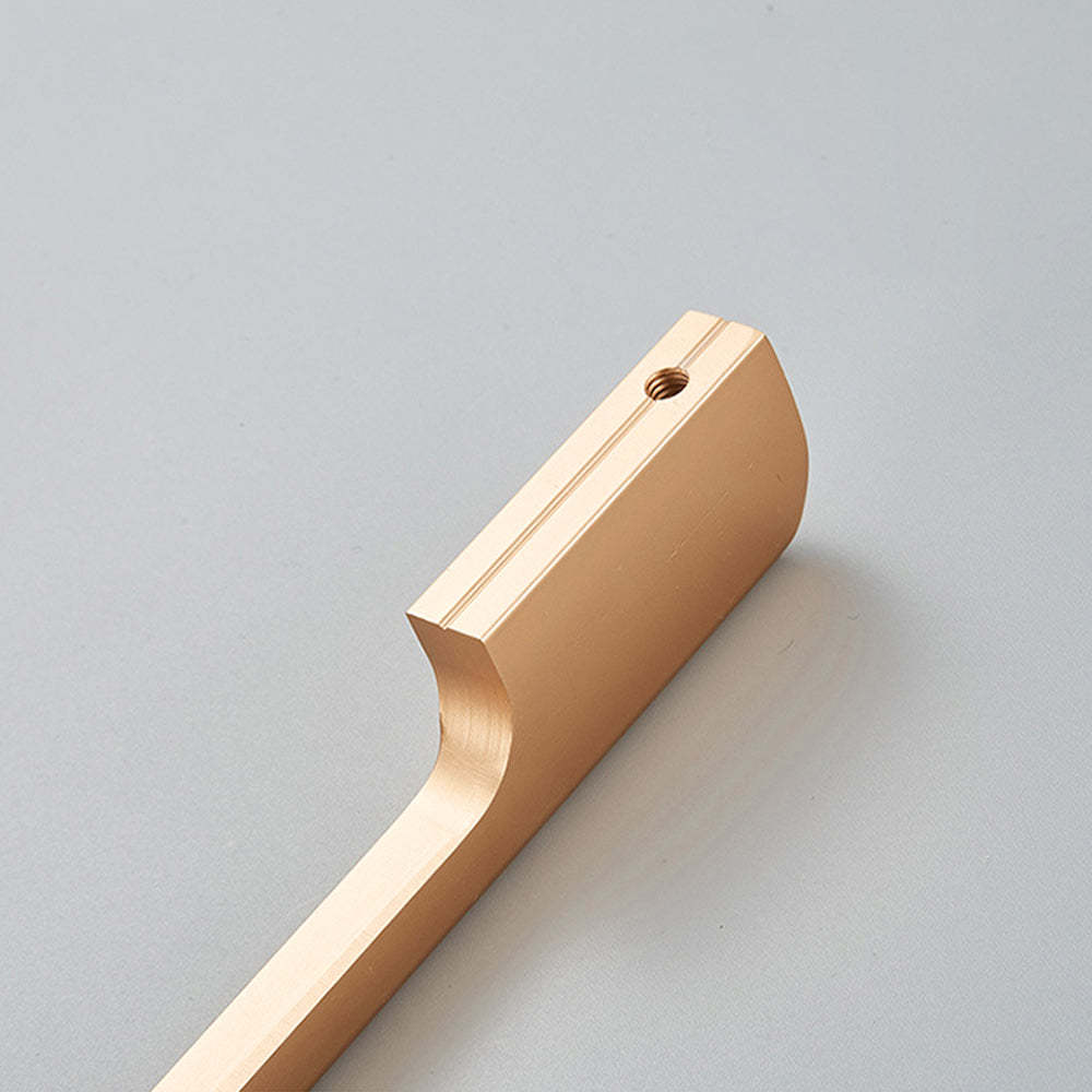 Solid Aluminum Alloy Modern Black Long Cabinet and Drawer Handles