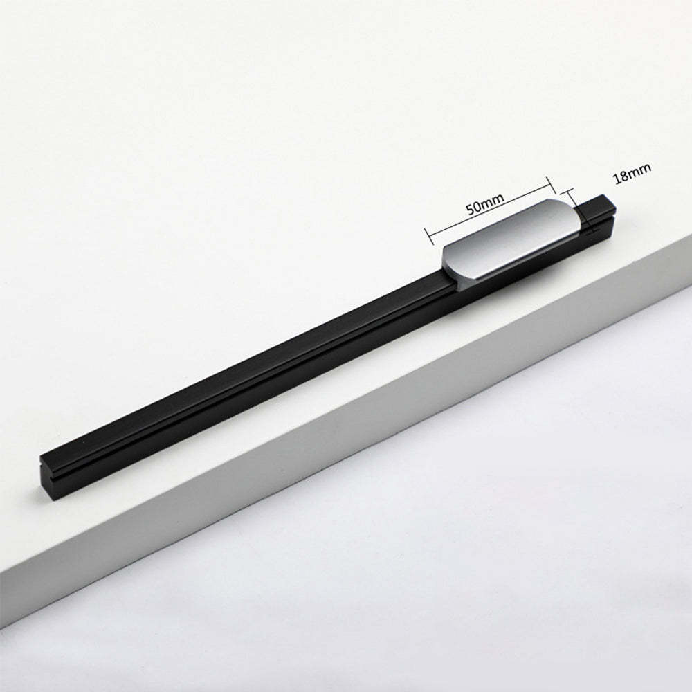 Aluminum Decorative Cabinet Pull Closet Door Hardware Handles for Furniture Cabinet -Homdiy