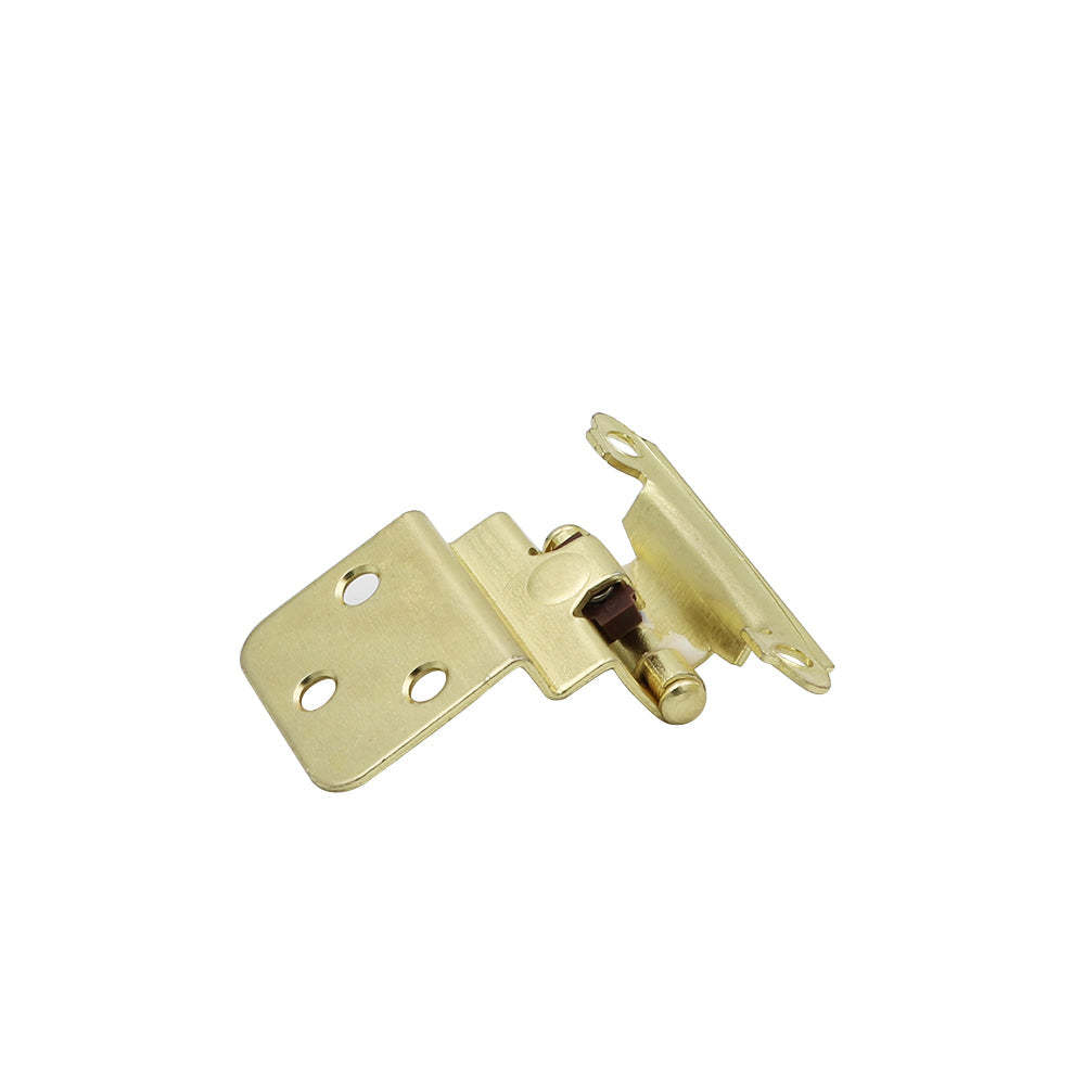 Brushed Brass Hinges Self Closing for Cabinets(5 pairs), 38BB -Homdiy