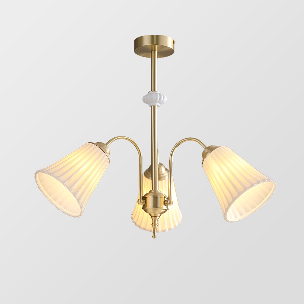 Medieval Ceramic Trumpet Chandelier -Homdiy