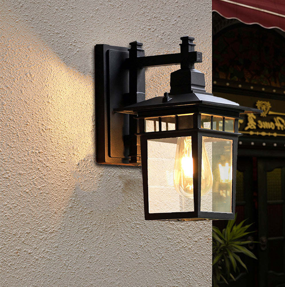 IP44 Waterproof Rustic Vintage Outdoor Lantern Wall Lights