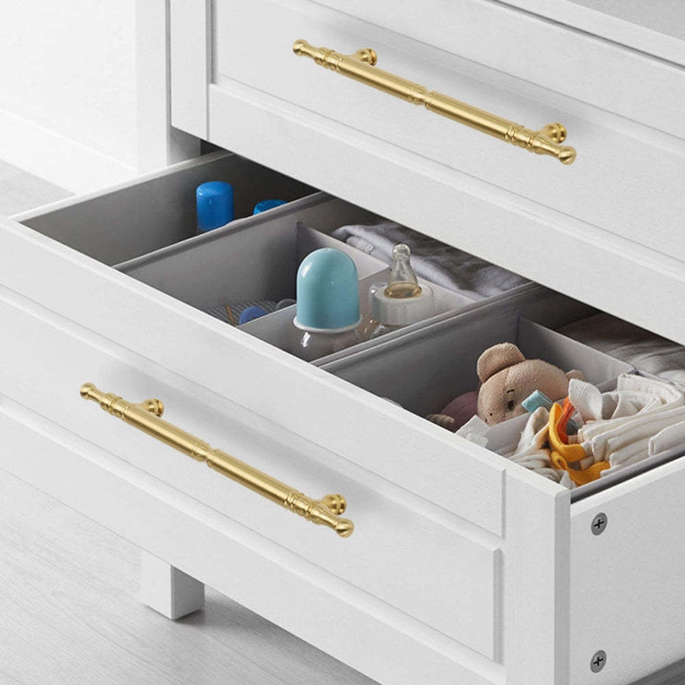 Antique Gold Door Handles Vintage Kitchen Cabinet Pulls -Homdiy