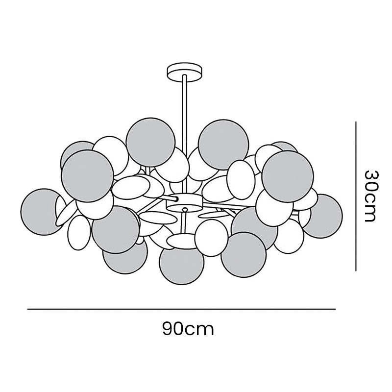 Design Multicolored Flower Branch Chandelier for Living Room -Homdiy