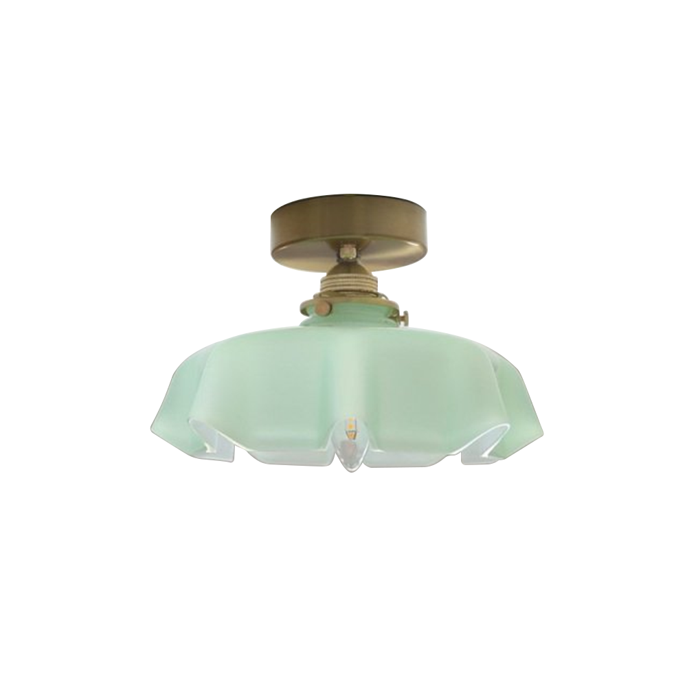 Flower Shaped GlassCeiling Light Macaron Color Ceiling Lamp -Homdiy