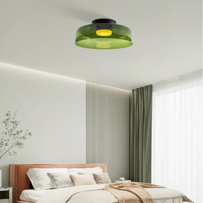 Medieval Flush Mount Glass Ceiling Lamp Design