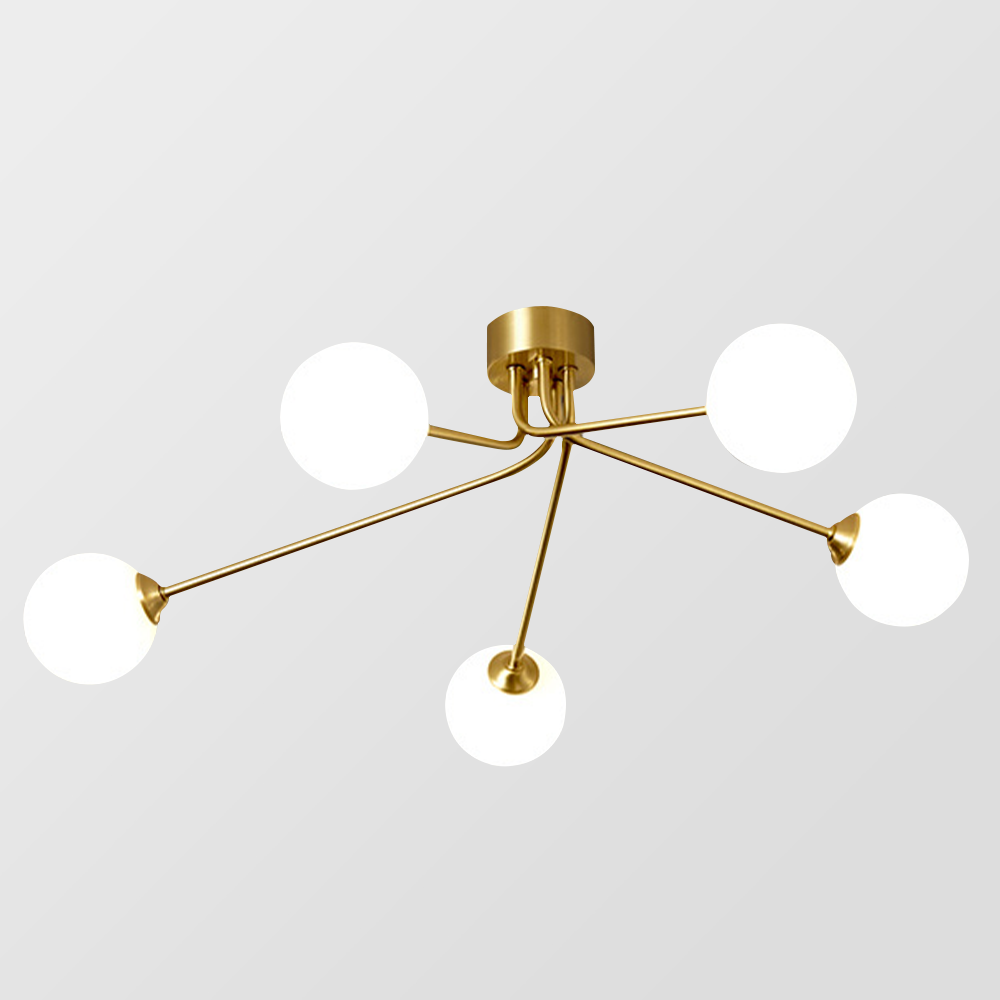 Luxury Personalized Creative Gold Metal Ceiling Lamp -Homdiy