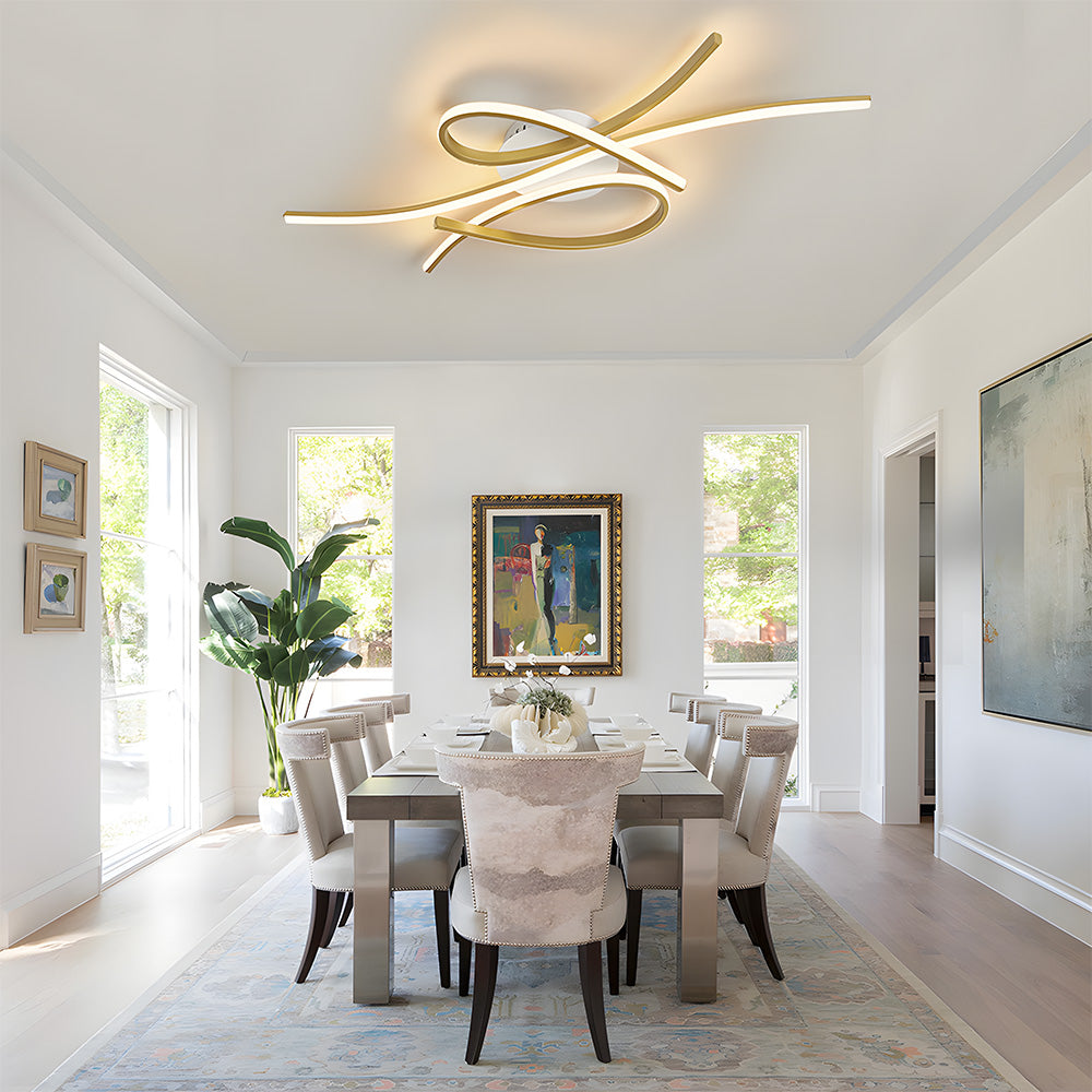 Unique Creative Musical Notes LED Ceiling Lamp