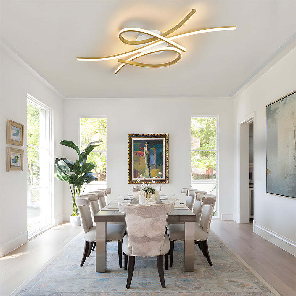 Unique Creative Musical Notes LED Ceiling Lamp
