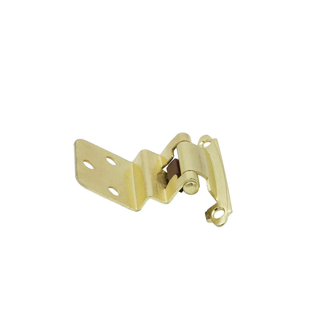 Brushed Brass Hinges Self Closing for Cabinets(5 pairs), 38BB -Homdiy