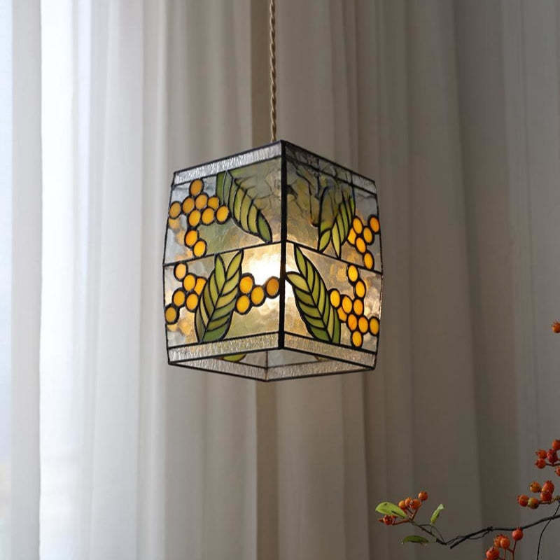 Vintage Colorful Glass Fruit Chandelier Lighting -Homdiy