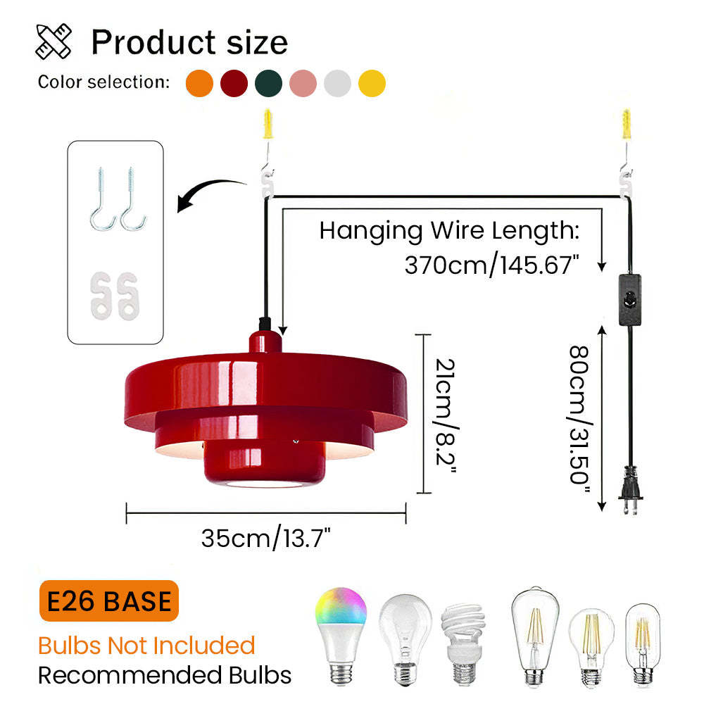 Medieval Iron Retro Single Head Bauhaus Pendant Light -Homdiy