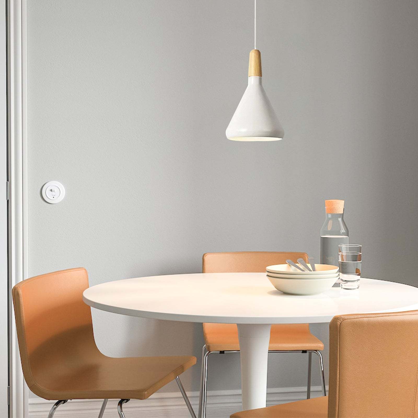 Bauhaus French Macaron Pendant Light |Conical Kitchen Island Lamp ...