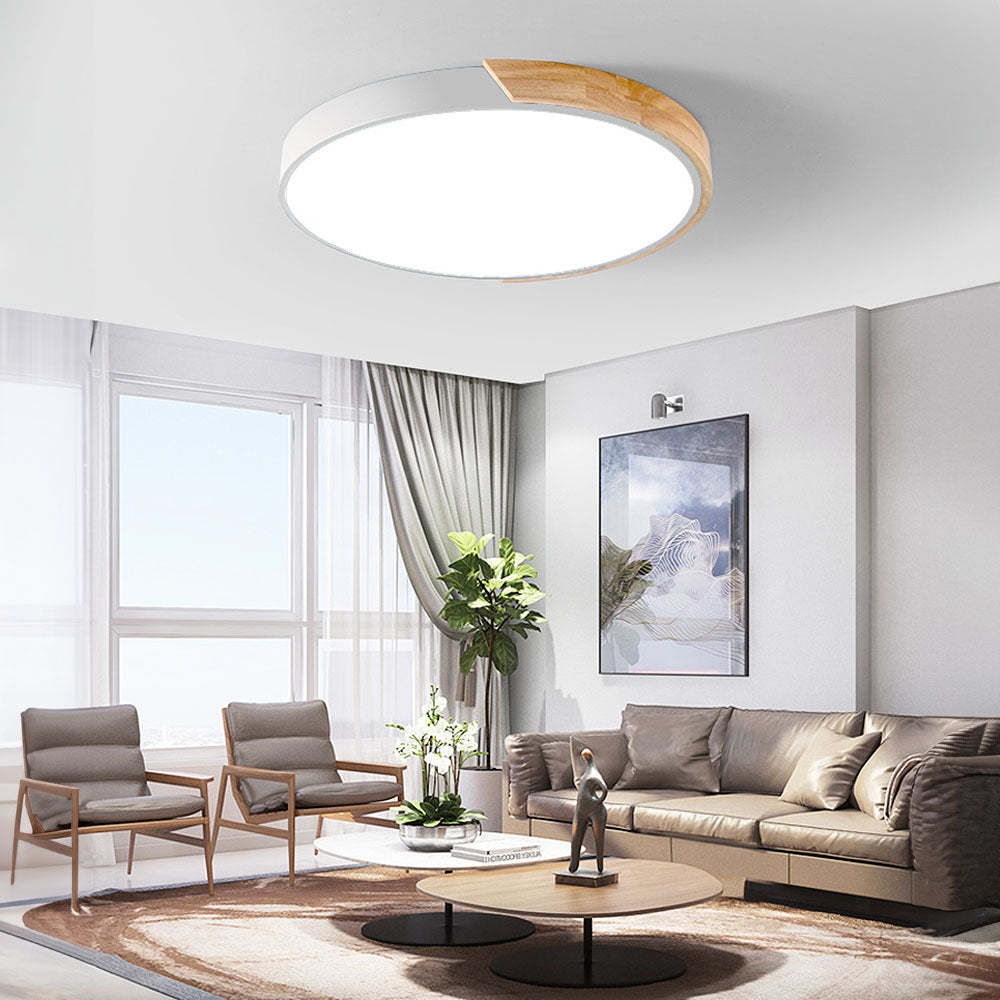 Minimalist Round LED Dimmable Ceiling Light -Homdiy