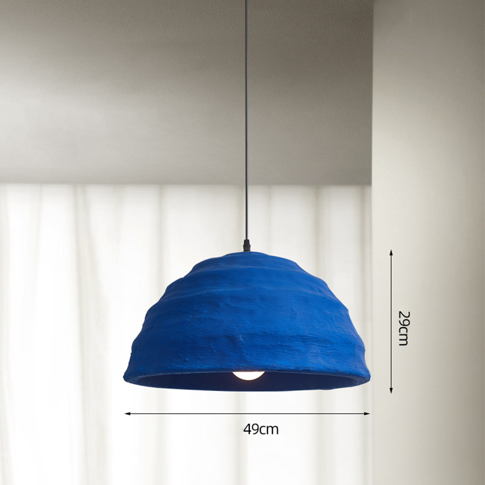 Wabi Blue Ceramic Pendant Light For Living Room -Homdiy