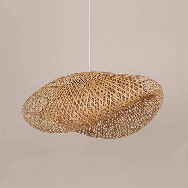 Modern Bamboo Pendant Light Over Kitchen Island -Homdiy