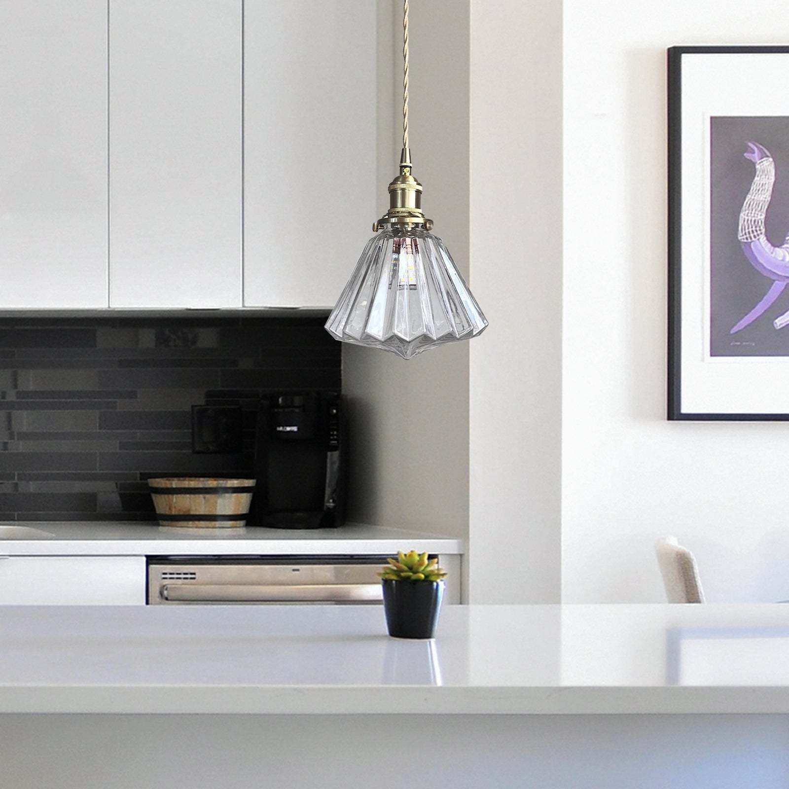 Nordic Diamond Shape Designer Pendant Light -Homdiy