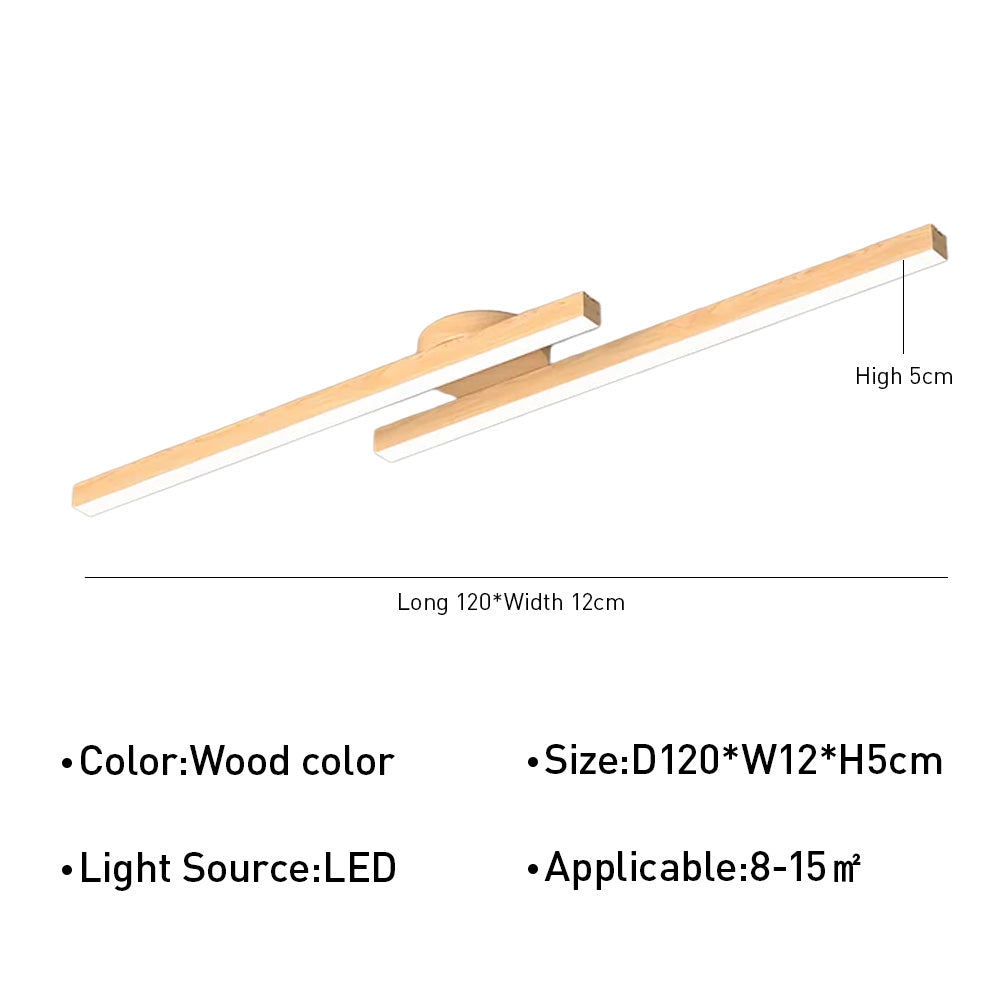 Minimalist Linear Ceiling Lighting Fixture Semi Flush Mount Ceiling Lights for Living Room Bedroom