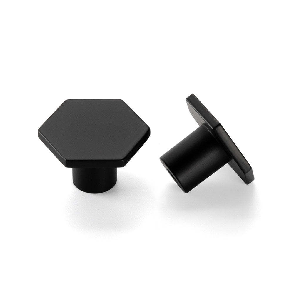 5 Pack Black Cabinet Knobs Matte Black Drawer Knobs for Kitchen(LS6275BK) -Homdiy