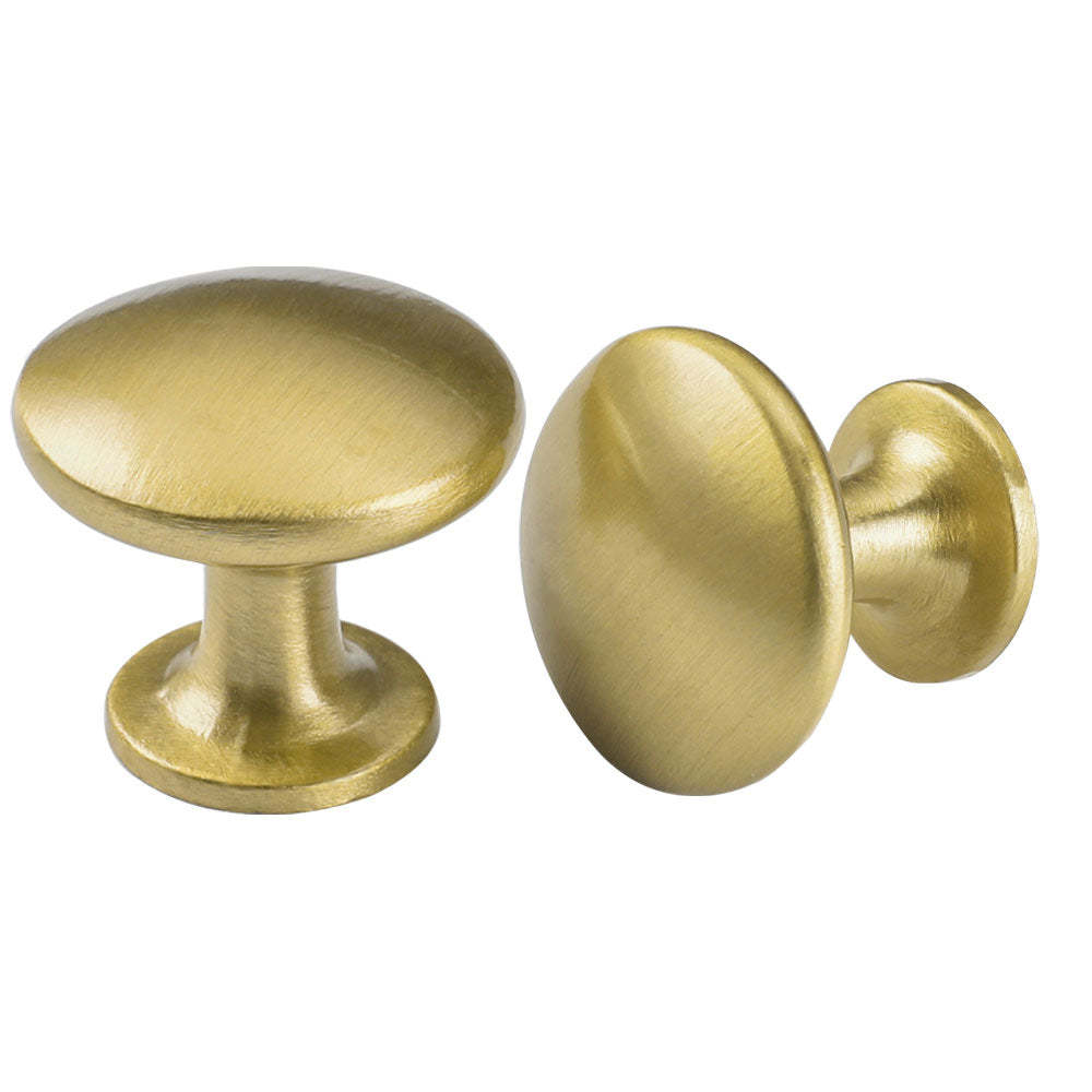 10 Pack Modern Round Cabinet Knobs Gold Kitchen Cabinet Handles Zinc Alloy(LS6050GD) -Homdiy