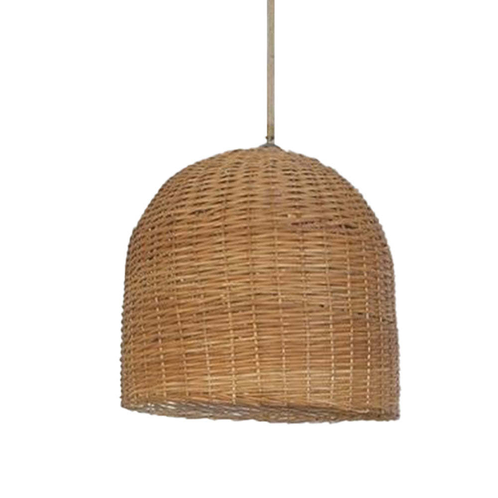 Woven Basket Rattan Pendant Light For Kitchen Island -Homdiy
