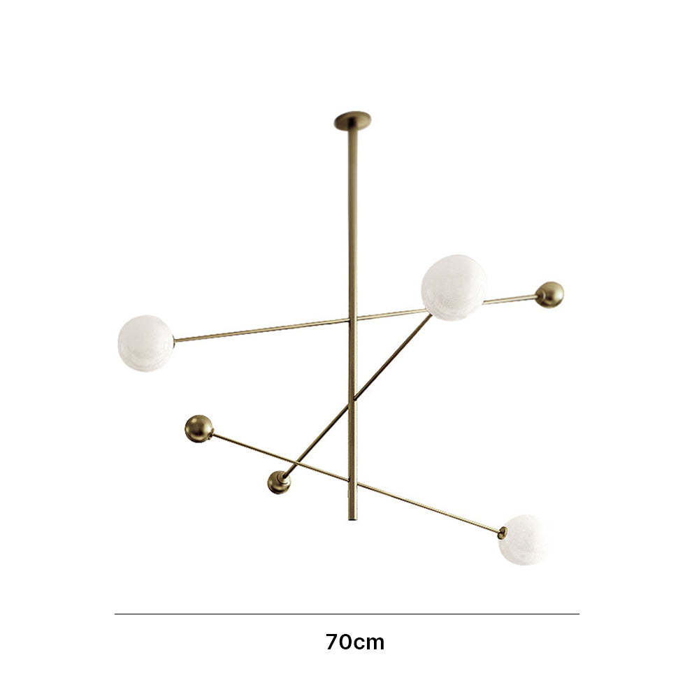 Modern Sputnik Chandelier with Hand-blown Bubble Glass -Homdiy