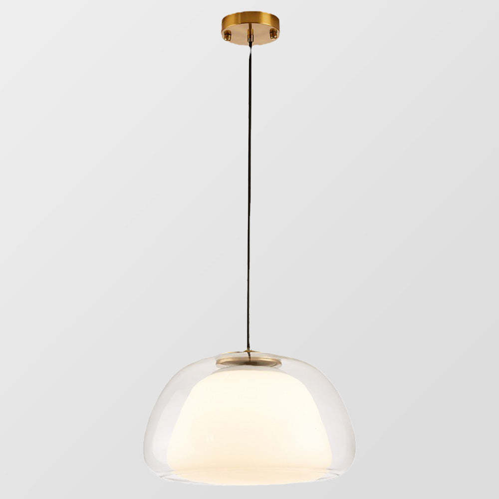 Modern Milk Glass Jelly Pendant Light -Homdiy