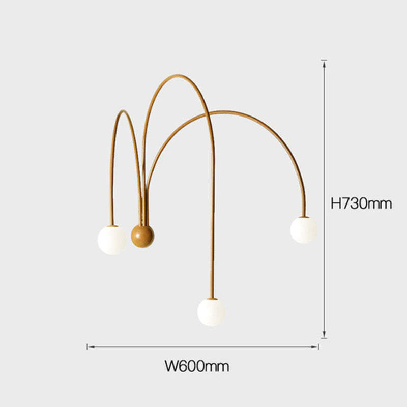 Decor Led Iron wall lamp Modern Living Room Glass Wall Light -Homdiy