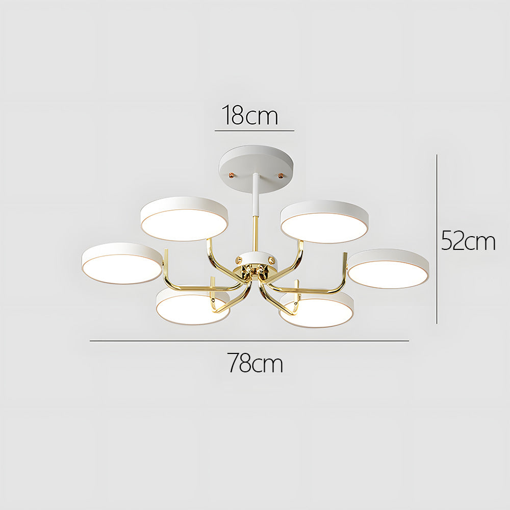 Nordic Iron LED Ceiling Light for Living Room