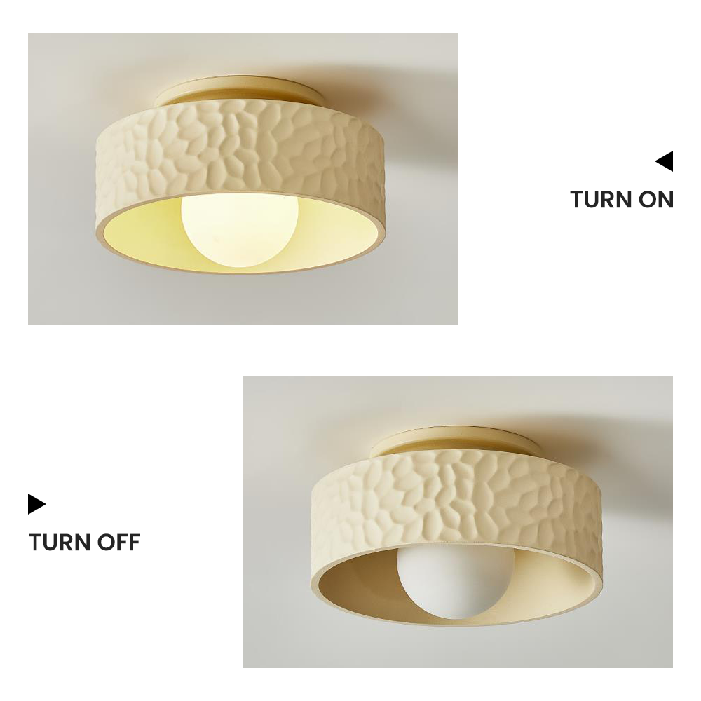 Wabi-sabi Ceiling Lamp Eco-Friendly Ceiling Light For Bedroom -Homdiy