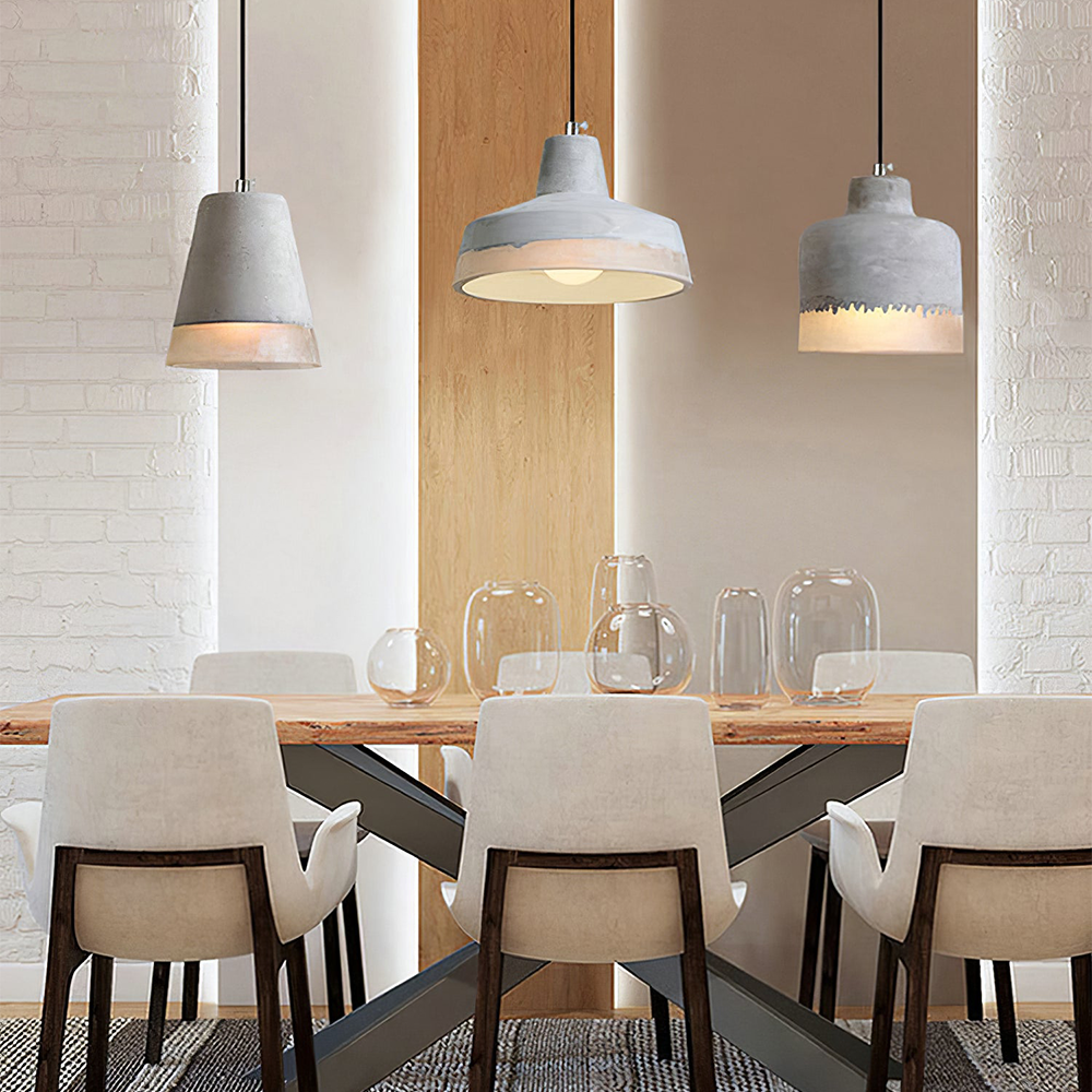 Industrial Cement Bar Pendant Light -Homdiy