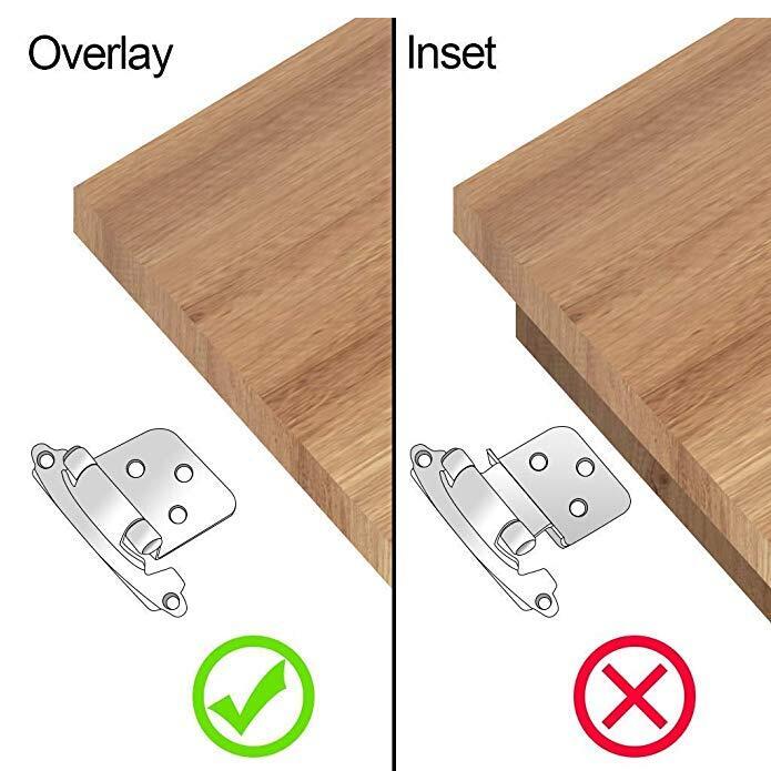 Face mount closing hinges for doors(25 pairs), SCH30BB -Homdiy