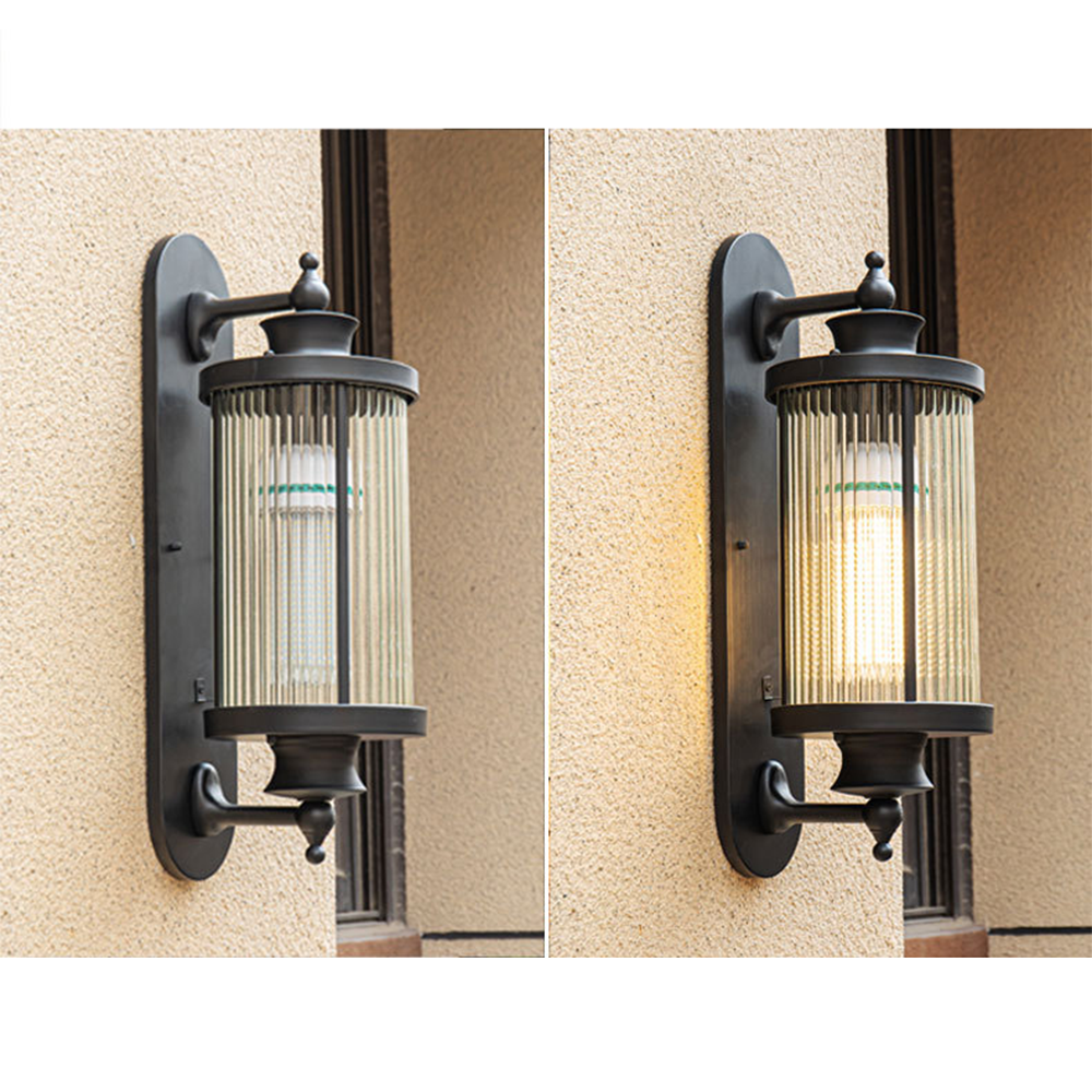 Vintage Lantern Outdoor Wall Lamp -Homdiy
