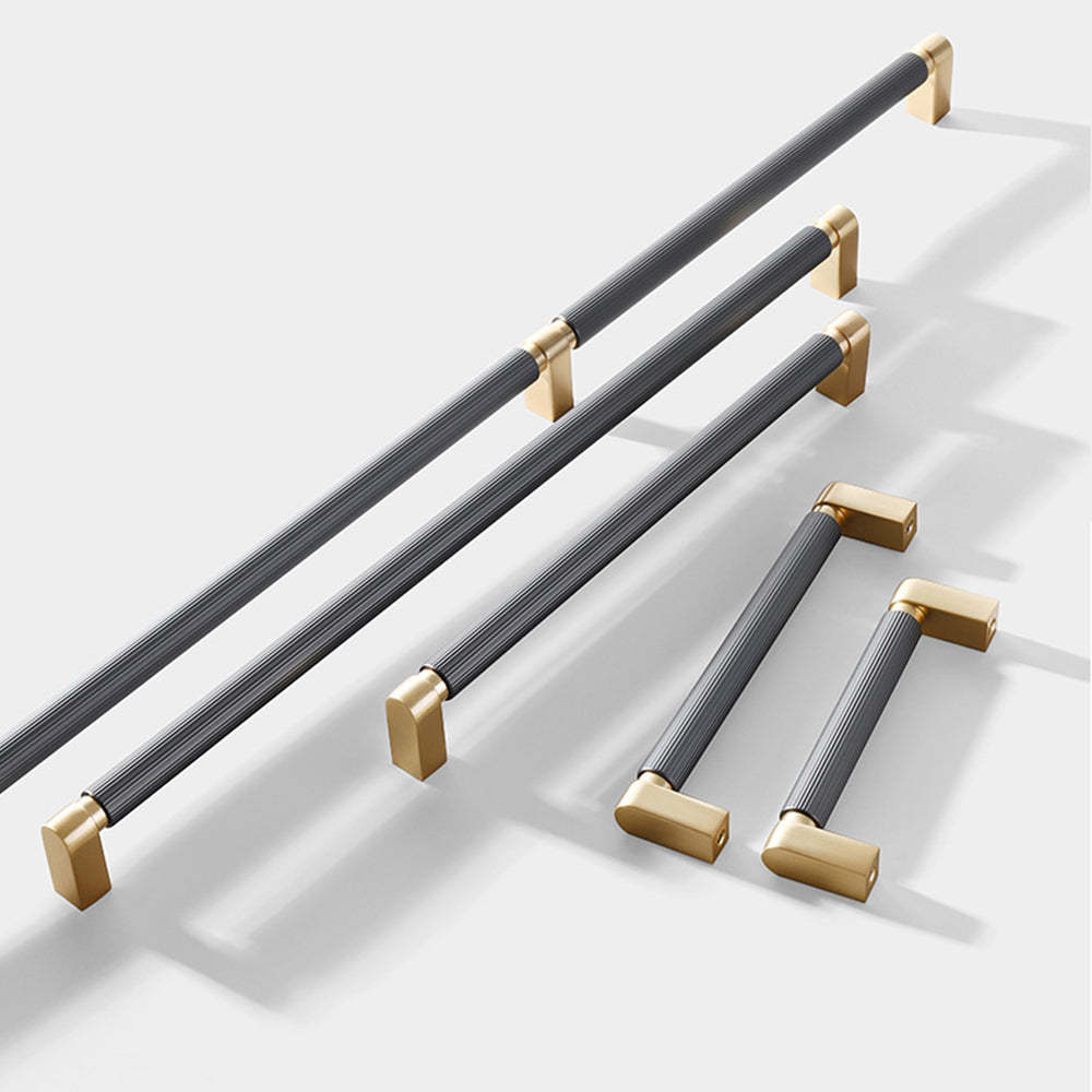 Two-Color Splicing Aluminum Alloy Cabinet Handles -Homdiy