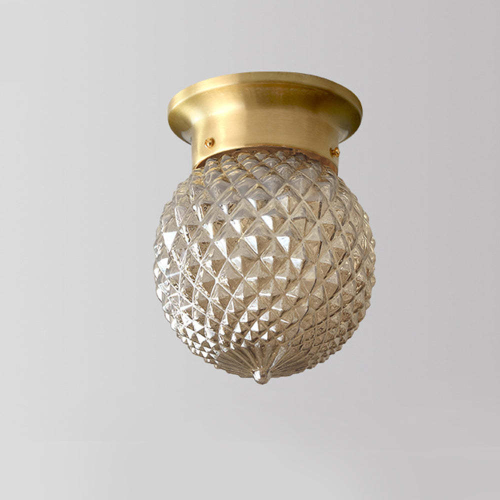 Small Glass Ceiling Light Fixture for Corridor -Homdiy