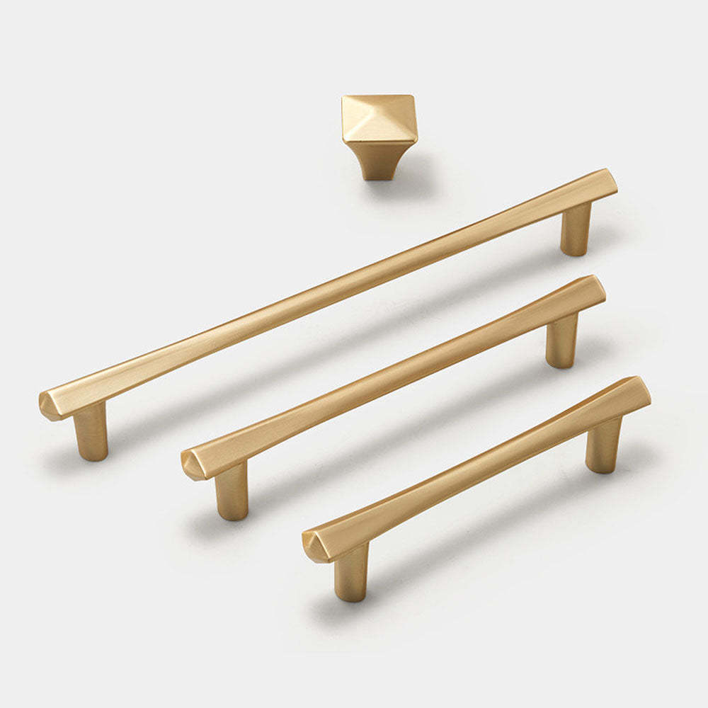 Nordic Style Gold Black Cabinet Dresser Pull Knobs