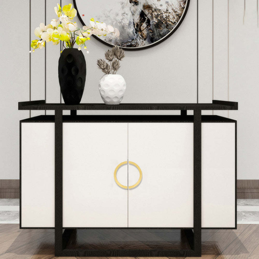 Semicircle Brushed Brass Solid Cabinet Handles for Kitchen -Homdiy