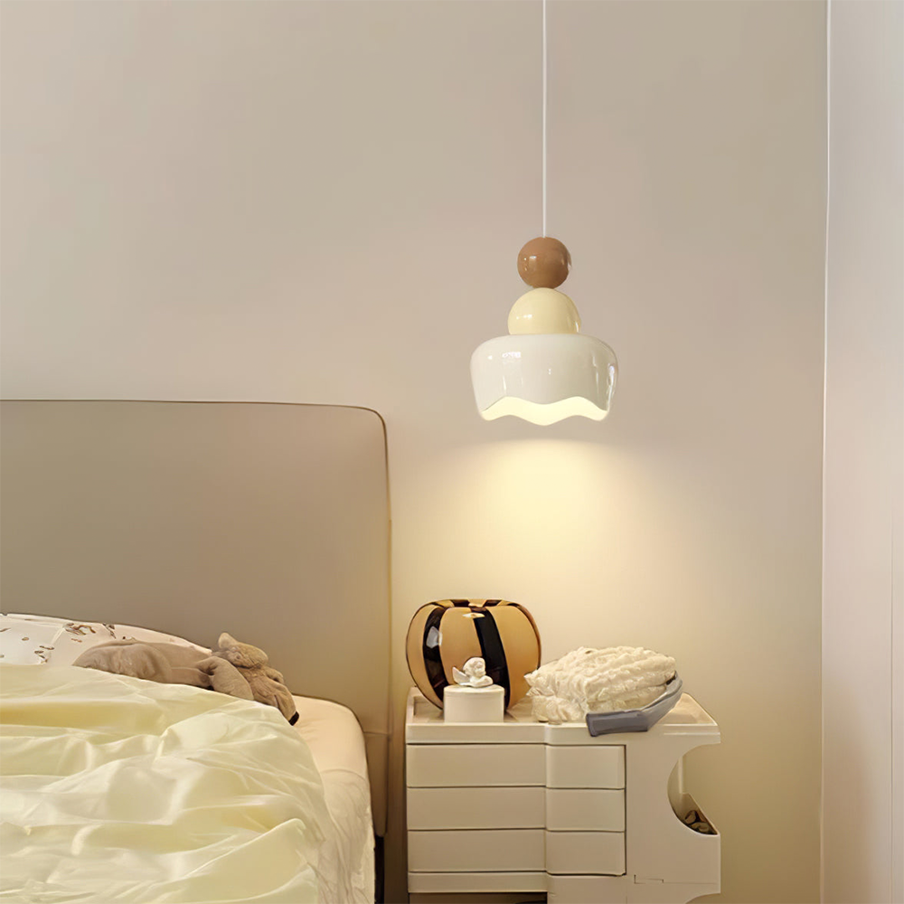 Cream Sunny Rain Doll Bedroom Pendant Light -Homdiy