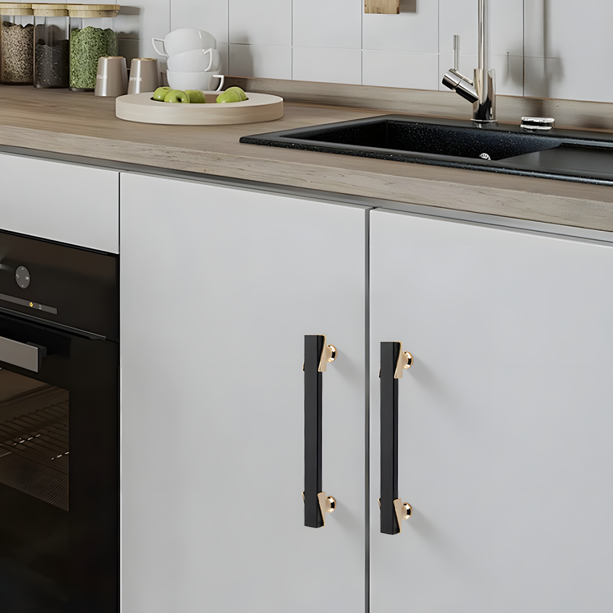 Zinc Alloy Modern Kitchen Cabinet Pulls