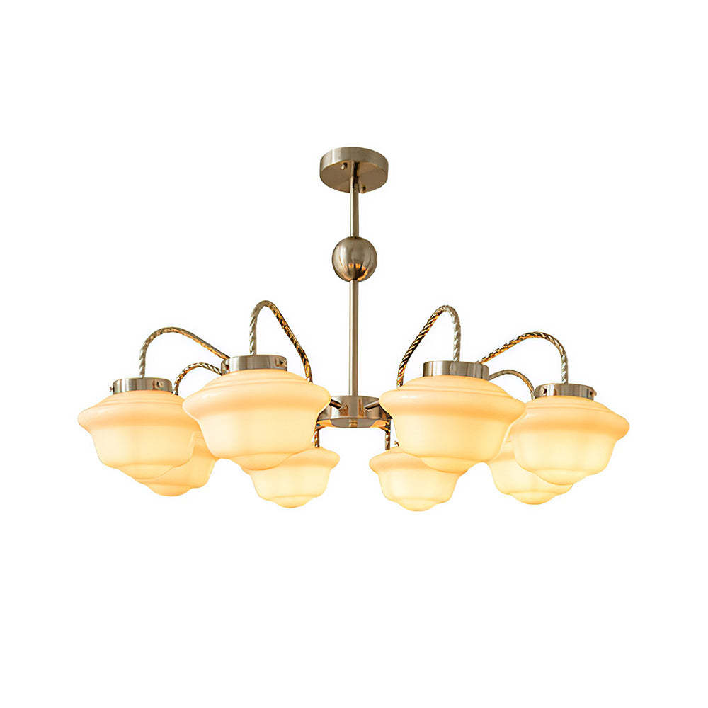 Nordic Multi Heads White Stunning Chain Pendant Light -Homdiy