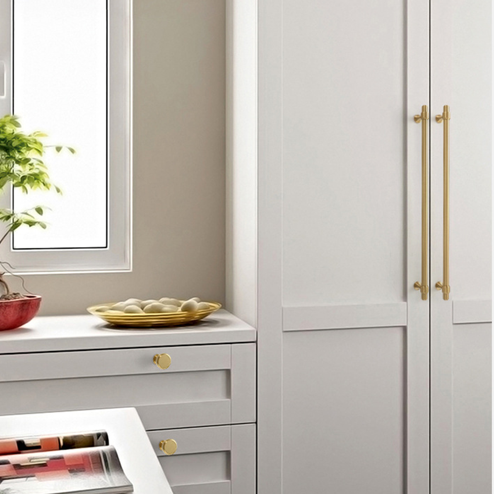 Modern Brass Kitchen Cupboard Handles -Homdiy