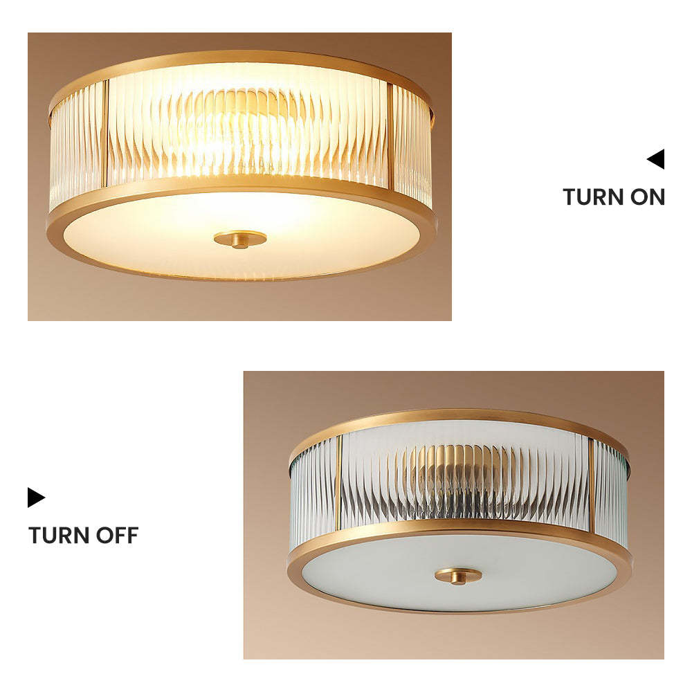 Modern Art Simple Glass Bedroom Ceiling Lamps -Homdiy