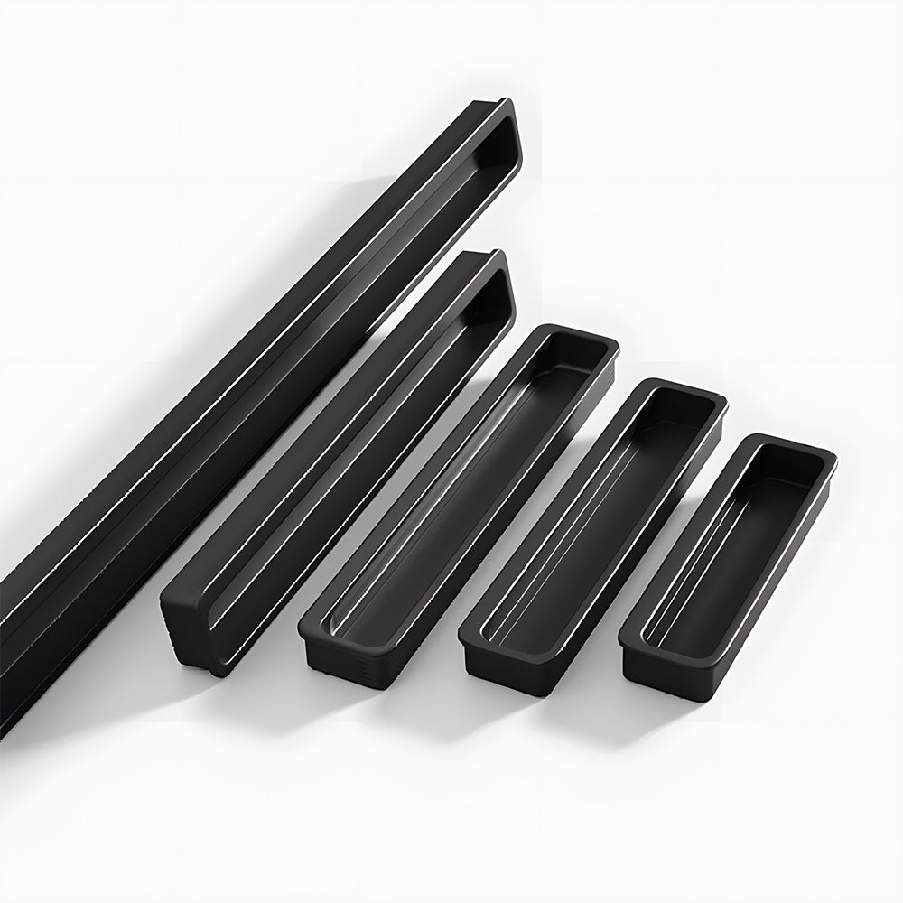 Modern Slotted Recessed Concealed Sliding Door Cabinet Handles