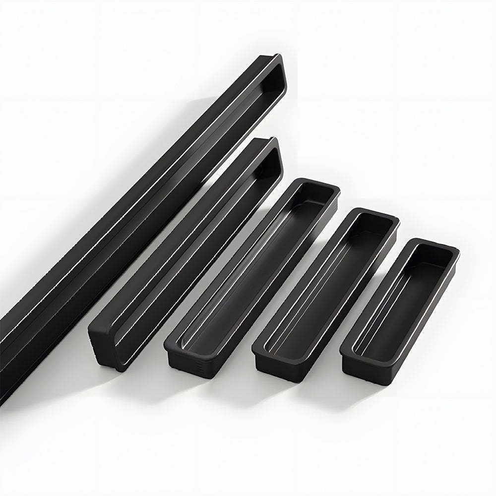 Modern Slotted Recessed Concealed Sliding Door Cabinet Handles