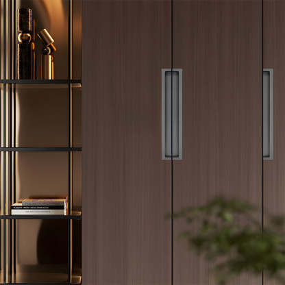 Modern Slotting Sliding Concealed Cabinet Handles