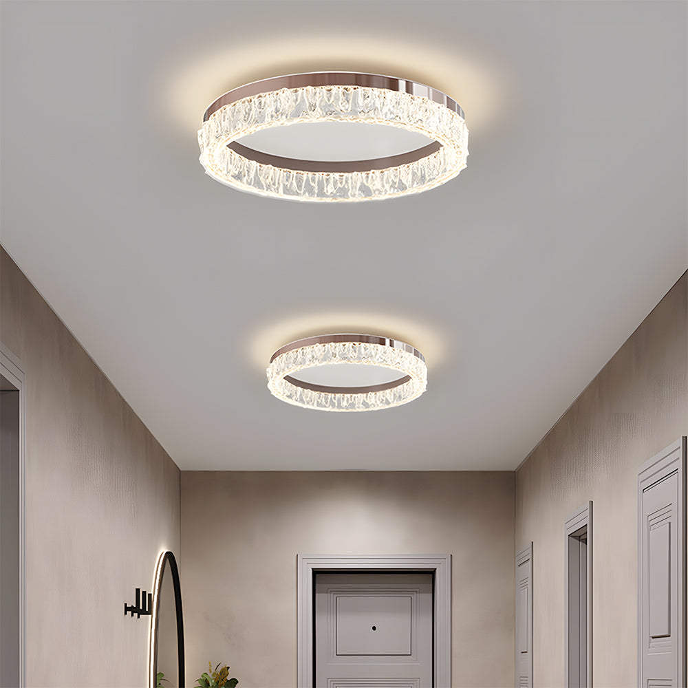 Modern Round Crystal LED Ceiling Light Fixtures